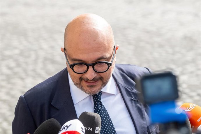 El ministro de Cultura de Italia, Gennaro Sangiuliano, en Roma