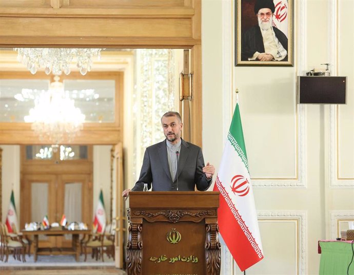 Archivo - El ministro de Exteriores iraní, Hosein Amirabdolahian