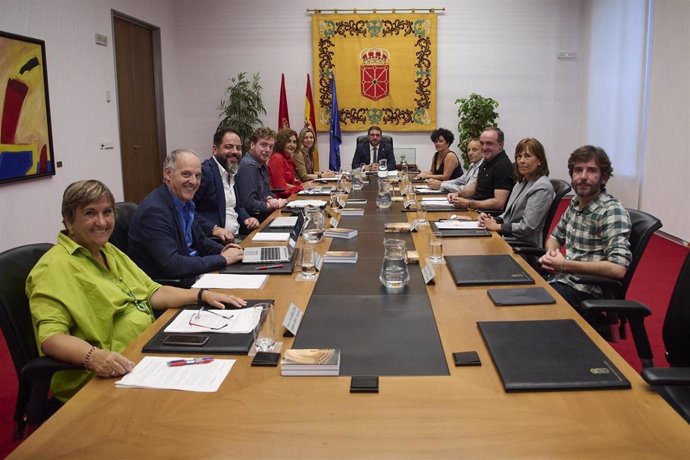 Archivo - Reunión de la Mesa y Junta de Portavoces del Parlamento de Navarra