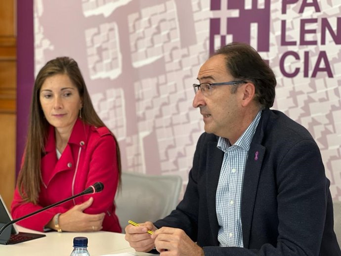 Raquel Martín y Alfonso Polanco, en la presentación de los actos.