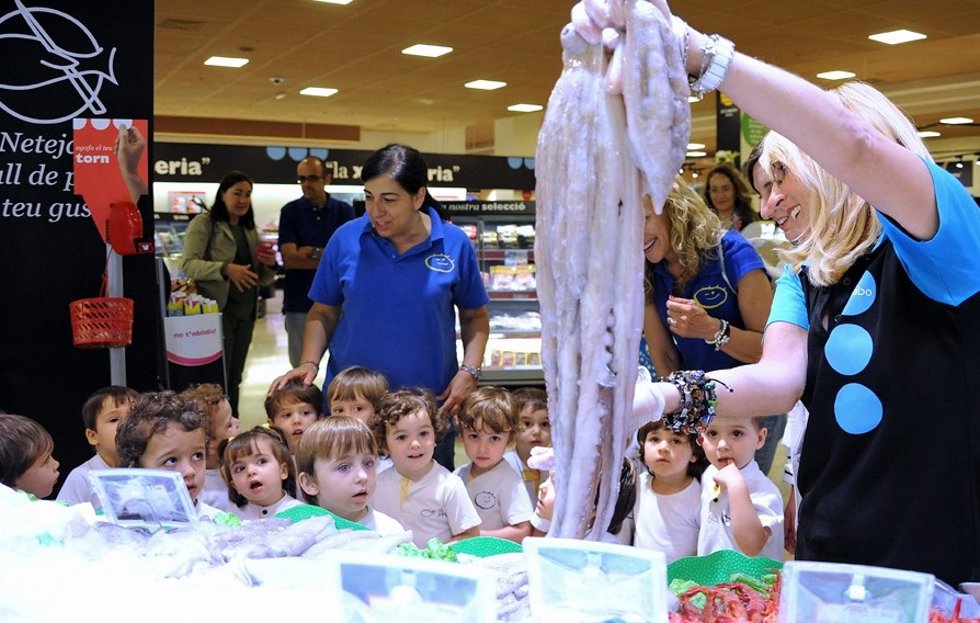 Alumnos de la pasada edición del programa 'Elige Bueno, Elige Sano' de Caprabo