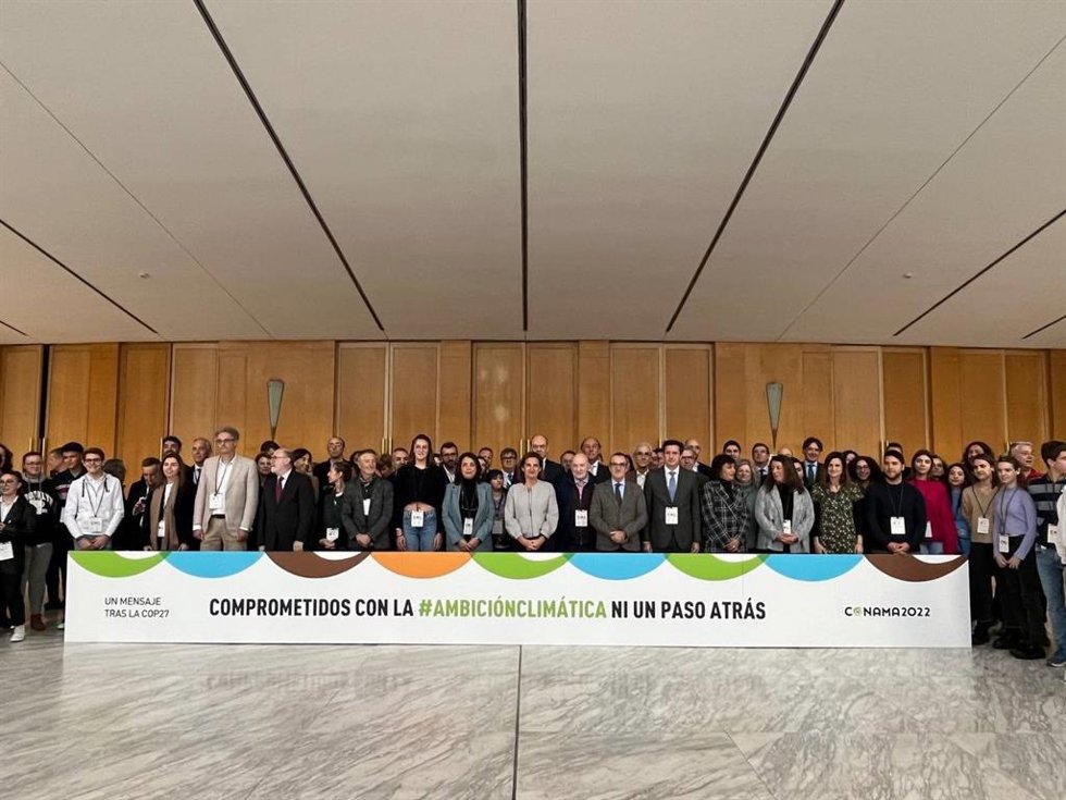 El vicepresidente del Govern, Juan Pedro Yllanes,  en la Conferencia Nacional de Medio Ambiente 2022 (Conama), junto a representantes de otras autonomías y del Gobierno de España.