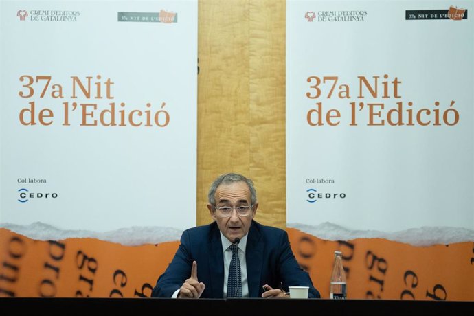 El presidente del Gremi dEditors de Catalunya, Patrici Tixis, hace balance del sector editorial de 2022