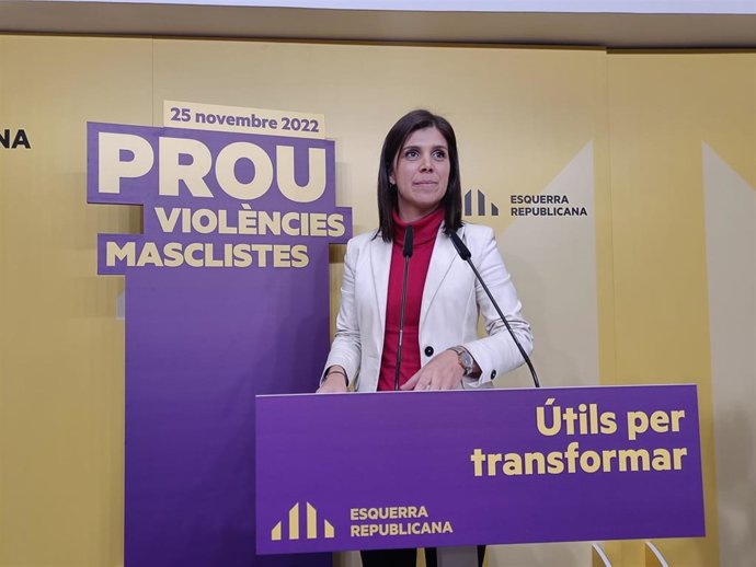 La secretaria general adjunta y portavoz de ERC, Marta Vilalta.