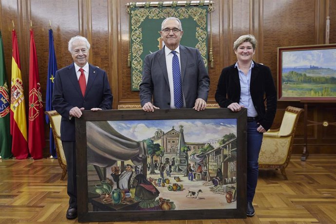 Acto de donación del cuadro de Lozano.