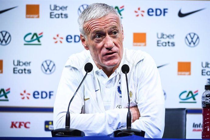 Didier DESCHAMPS of France during the press conference of the French team, preparation for the 2022 World Cup in Qatar, on November 14, 2022 at Centre National du Football in Clairefontaine-en-Yvelines, France - Photo Matthieu Mirville / DPPI