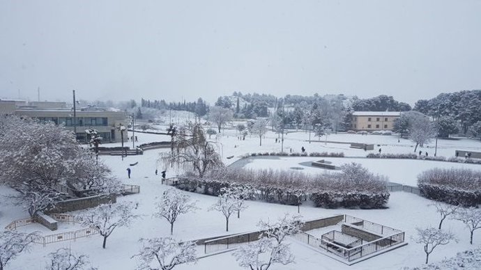Paso de 'Filomena' por Huesca