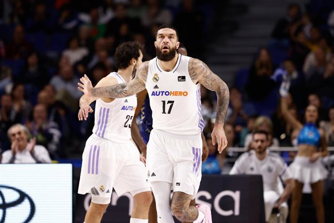 El pívot francés Vincent Poirier durante un partido del Real Madrid