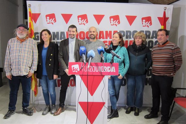 Candidatos de IU Aragón a las elecciones autonómicas de mayo de 2023 por Zaragoza, Huesca y Teruel.