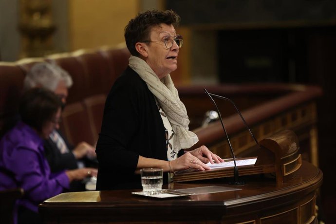 La diputada de Unidas Podemos, Antonia Jover.