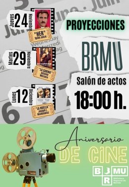 Cartel del nuevo ciclo con 'Aniversarios de cine'