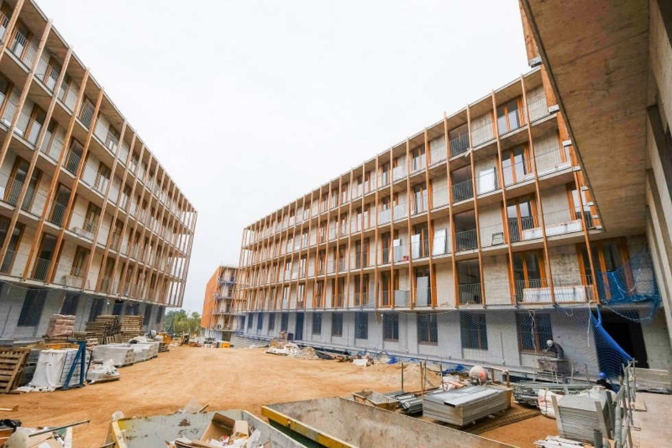 Archivo - Promoción de vivienda pública en el barrio de Can Ribes de Gav