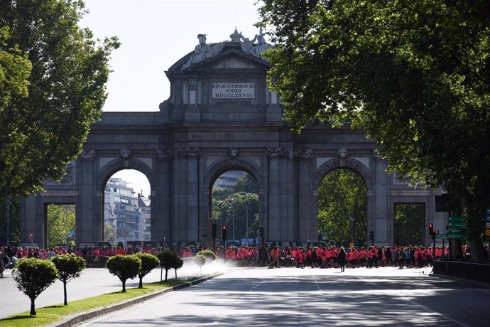 Archivo - La Puerta de Alcalá en Madrid. 