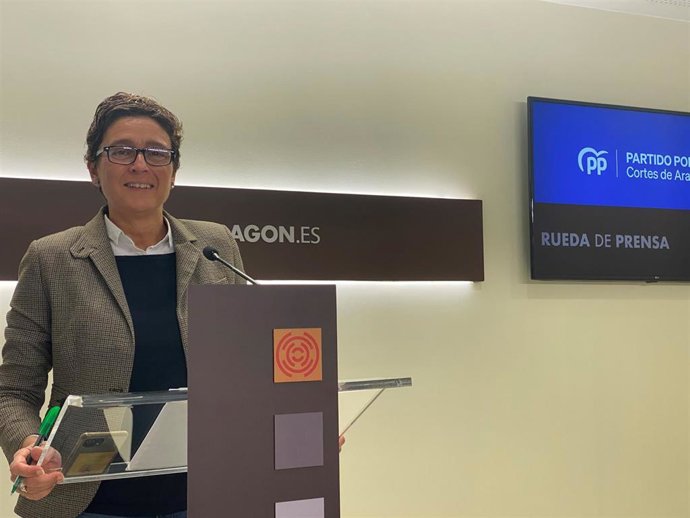 La diputada portavoz de Sanidad del PP en las Cortes de Aragón, Ana Marín.