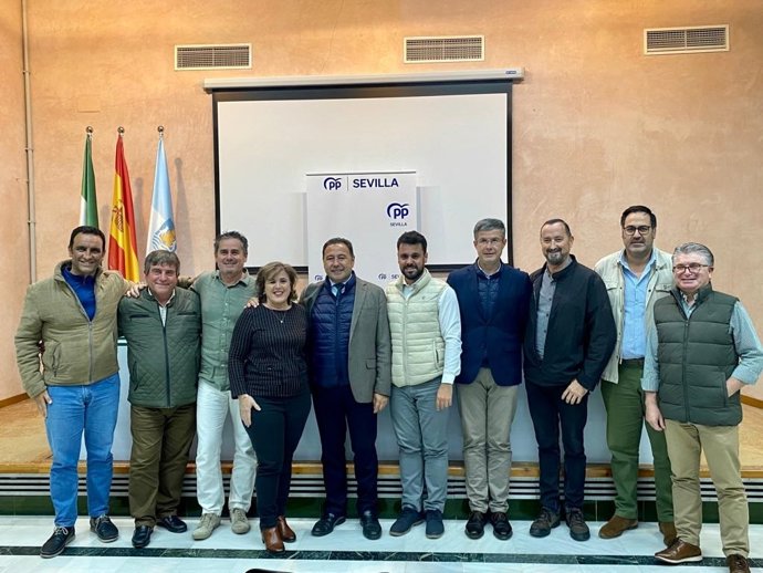 Ricardo Sánchez en su visita a Lebrija