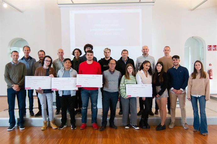 Los tres proyectos ganadores a mejor proyecto empresarial del concurso de PalmaActiva.