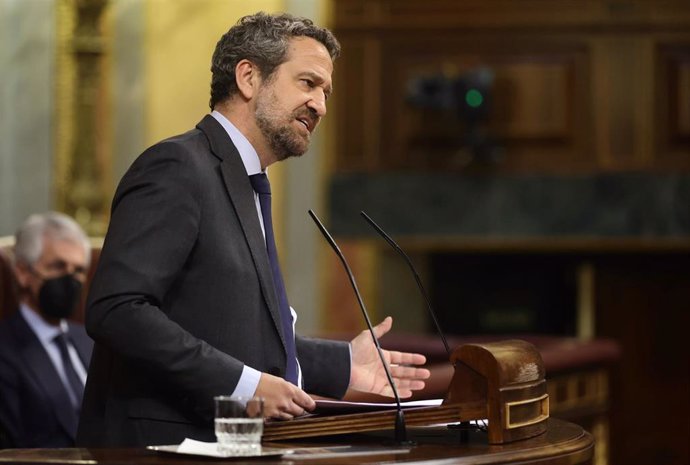 Archivo - El diputado del Partido Popular, Jaime Eduardo de Olano, interviene en una sesión plenaria, en el Congreso de los Diputados