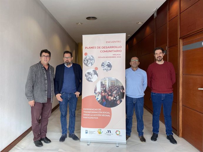 Presentación del encuentro nacional de planes de desarrollo comunitario que se celebrará en el Centro de Innovación Social La Noria de la Diputación de Málaga entre el 23 y 25 de noviembre