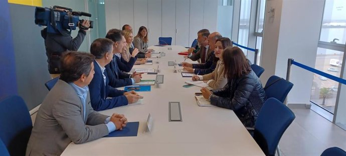 Imagen de la reunión mantenida este martes.