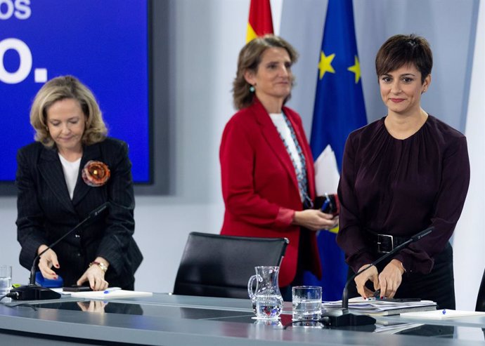 Nadia Calviño, Teresa Ribera i Isabel Rodríguez