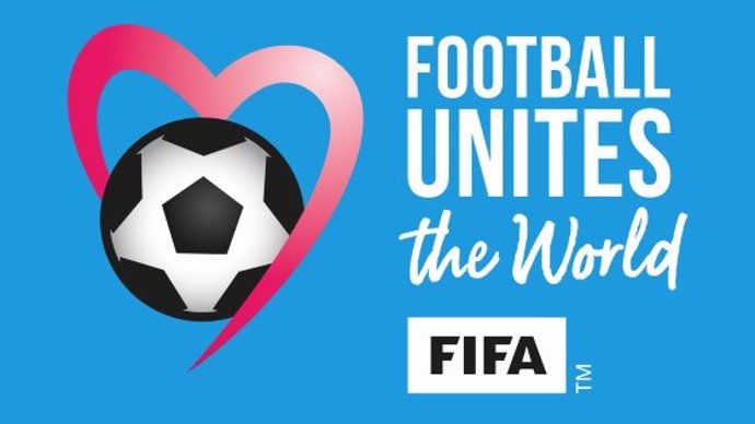 Logo de la campaña 'El fútbol une al mundo'.
