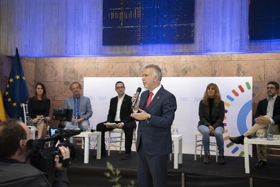 El presidente de Canarias, Ángel Víctor Torres, clausura del I Encuentro Canarias Sostenible. Avances de la Agenda Canaria 2030