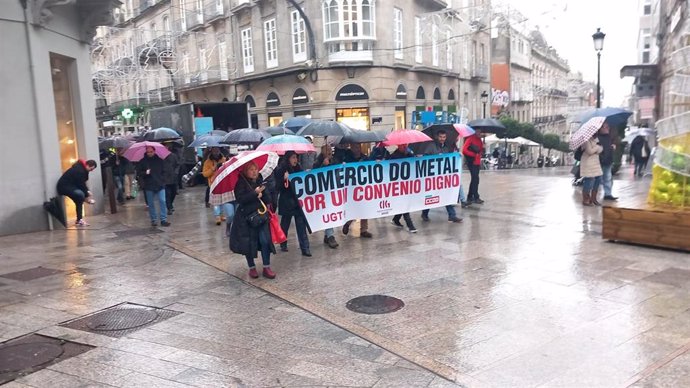 Imagen de la manifestación de este martes.