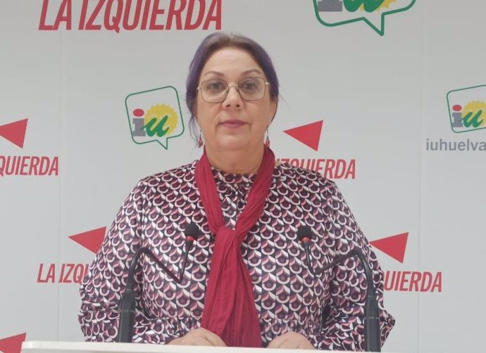 La candidata de IU a la Alcaldía de Huelva y portavoz de Unidas Podemos en el Ayuntamiento de la capital, Mónica Rossi.