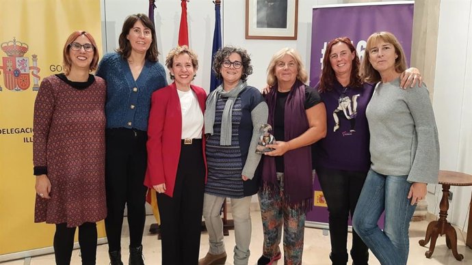 La delegada del Gobierno en Baleares, Aina Calvo, en la entrega del reconocimiento Meninas 2022.