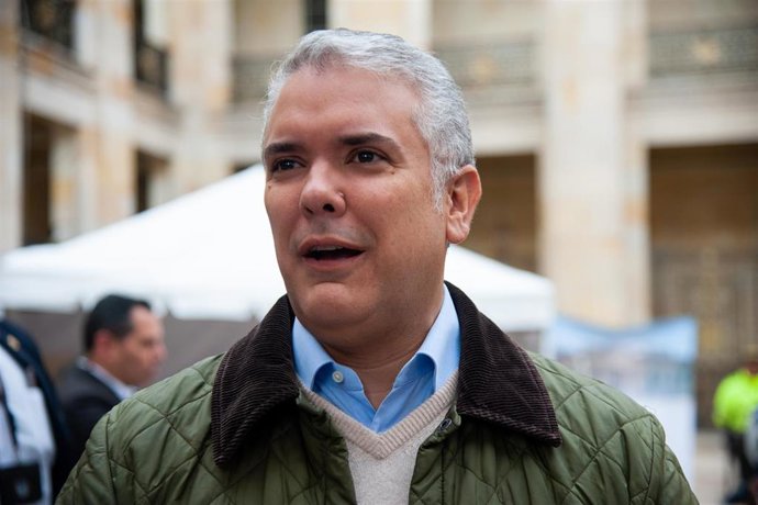 Archivo - El expresidente de Colombia Ivan Duque Marquez en Bogotá