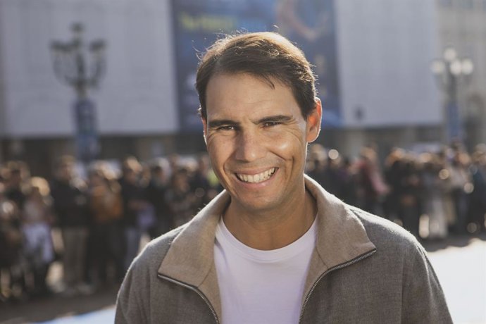 11 November 2022, Italy, Turin: Spanish tennis player Rafael Nadal attends the player presentation of the ATP Finals in Turin. Photo: Andrea Alfano/LaPresse via ZUMA Press/dpa