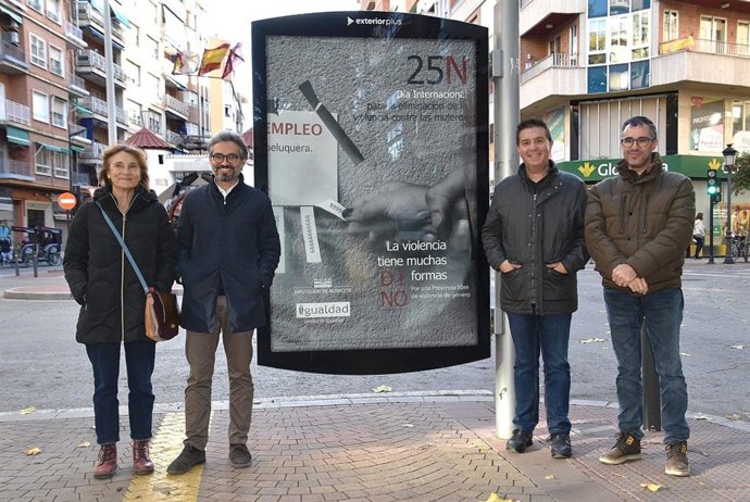 La Diputación lanza una campaña de concienciación contra las violencias que sufren las mujeres, llegando a todos los Ayuntamientos y a diversas marquesinas de Albacete ciudad