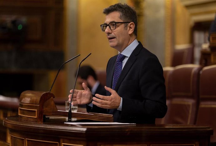 El ministro de la Presidencia, Relaciones con las Cortes y Memoria Democrática, Félix Bolaños.