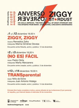 Cartel del ciclo 'Anverso/Reverso', que homenajea a David Bowie