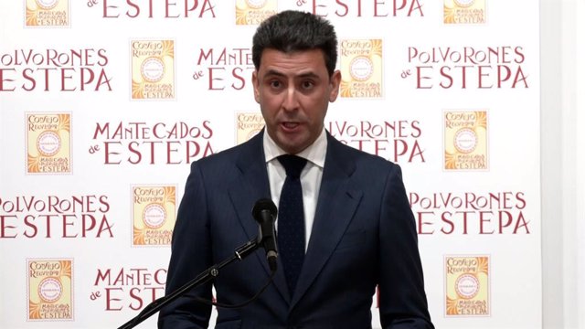 El presidente del Consejo Regulador de la Indicación Geográfica Protegida (IGP) Mantecados y Polvorones de Estepa (Sevilla), José María Fernández.