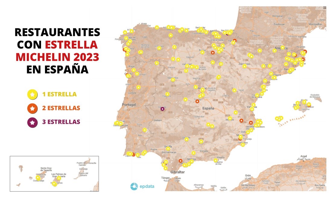 Restaurantes con estrella Michelin 2023 en España