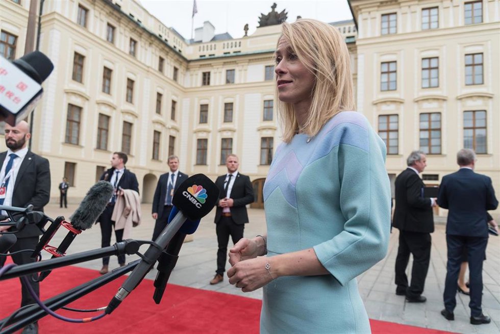 La primera ministra de Estonia, Kaja Kallas.