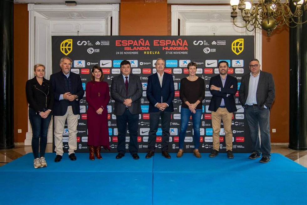 Presentación de los dos partidos que va a disputar la Selección Española Absoluta de Baloncesto Femenina en Huelva.