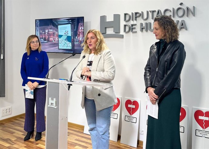 Presentación de la programación conjunta de Diputación, Ayuntamiento de Huelva y UHU con mitivo del 25N.