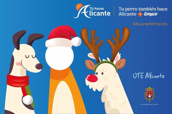 Uno de los materiales de la campaña de sensibilización del Ayuntamiento para concienciar a los propietarios de la necesidad de recoger las heces y orines de mascotas y mantener Alicante "más limpia".