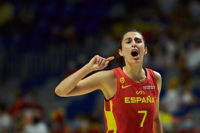 Archivo - Alba Torrens of Spain during friendly match between Spain and France to preparation to Tokyo 2021 Olympics Games at Martin Carpena Stadium on July 08, 2021 in Malaga, Spain