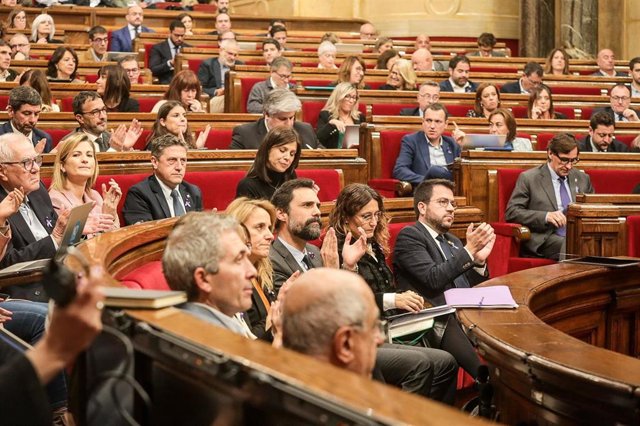 El pleno del Parlament, a 23 de noviembre de 2022.