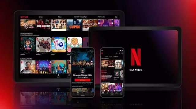 Interfaz de Netflix Games en la plataforma de contenido en 'streaming'