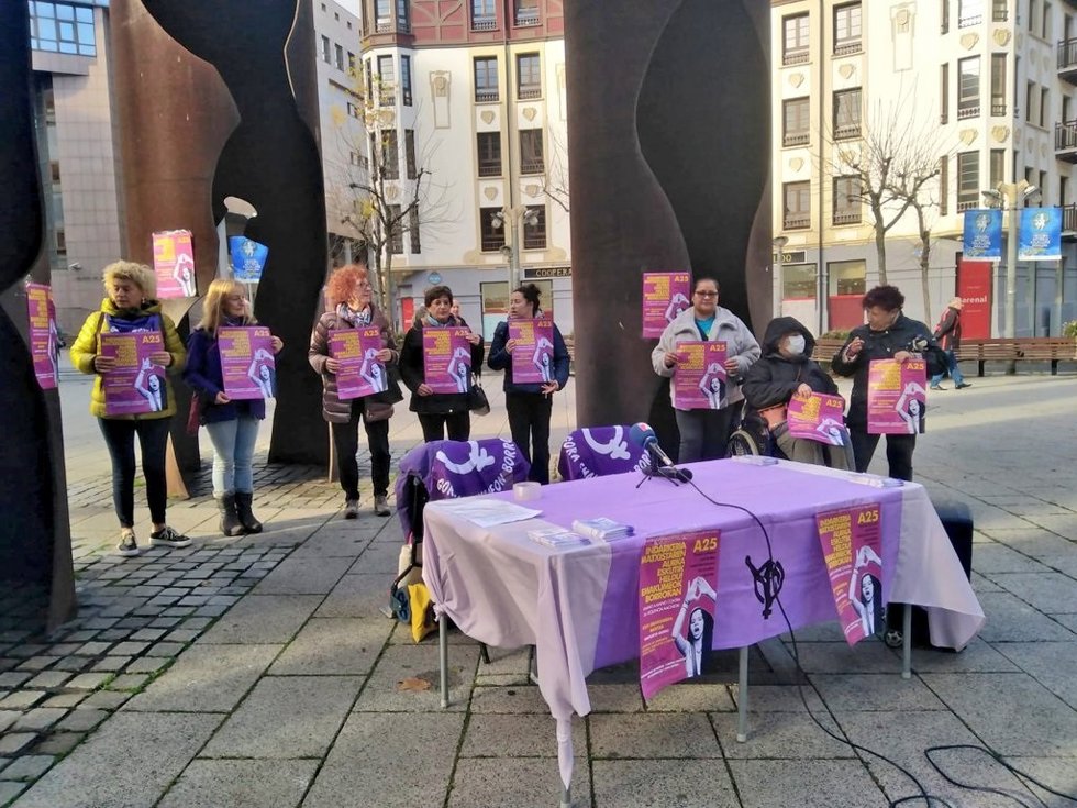 Presentación de la 23 Marcha de Mujeres de Ezkerraldea y Metzaldea.