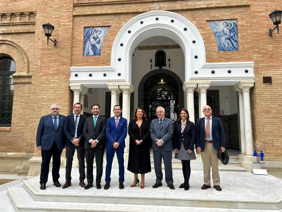 La consejera de Agricultura, Pesca, Agua y Desarrollo Rural, Carmen Crespo, en la clausura de las jornadas 'Aguas Regeneradas en Andalucía. Presente y Futuro' de  Cajamar y Wats