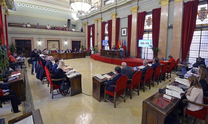 Imagen del Pleno del Ayuntamiento de Murcia