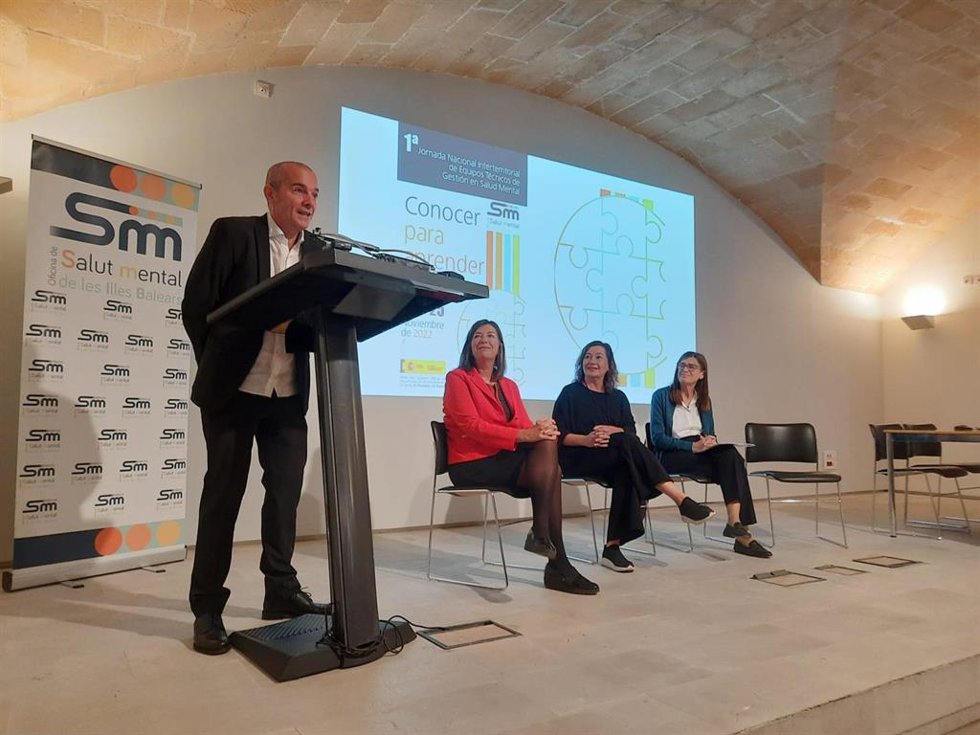 Inauguración de la jornada interterritorial de Equipos Técnicos de Gestión de Salud Mental, en Palma.