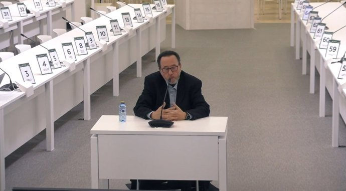 El que fue cargo de seguridad de Adif en el noroeste, Fernando Rebón, en el juicio del Alvia
