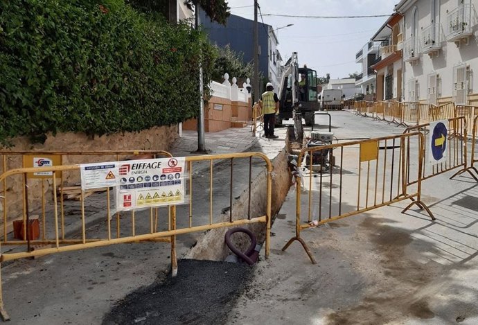 Obras en la red eléctrica.