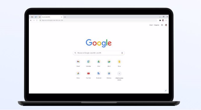 Interfaz del navegador de Google